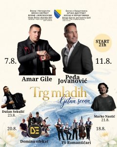 NAJAVA: Trg mladih – Ljetna scena : Amar Gile i Peđa Jovanović